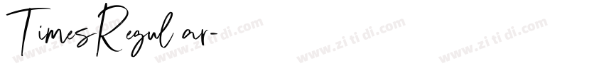 TimesRegul ar字体转换 TimesRegul ar字体转换